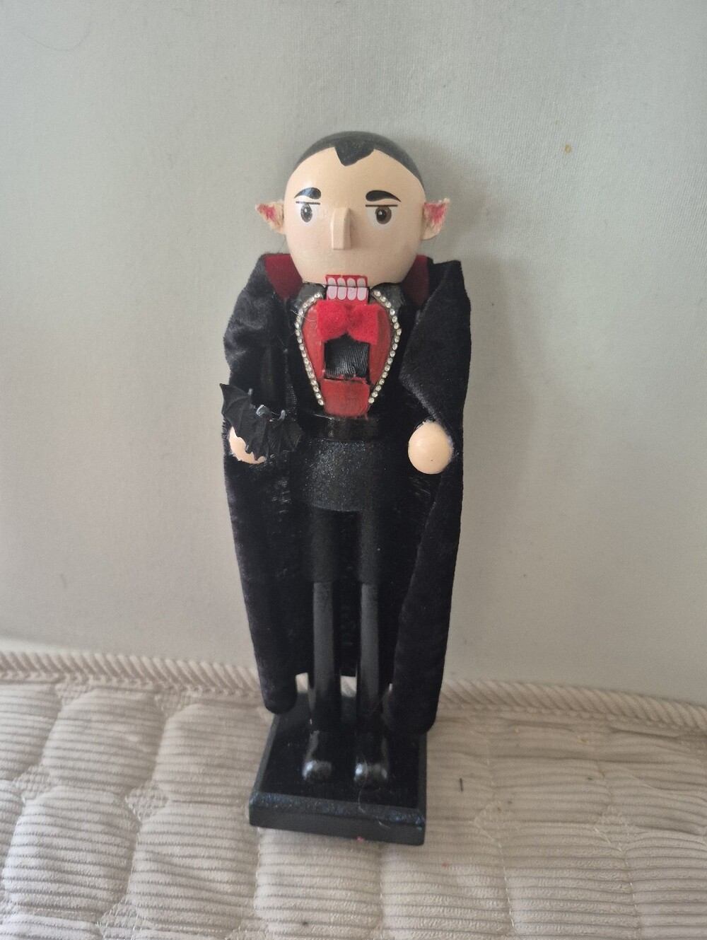 Halloween Black and Red Vampire Nutcracker